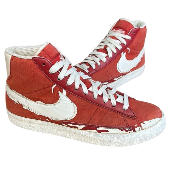 Nike Blazer High Brooklyn Jackie Robinson Pack Red #316664-612 Men’s Size 9.5 - Picture 2 of 12